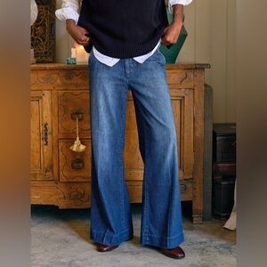 Frank & Eileen West Village NYC Wide Leg Trouser Pants